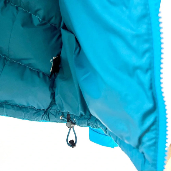 THE NORTH FACE | Nuptse 700 Goose Down Blue Teal Aqua Puffer Jacket Size small - Picture 10 of 16